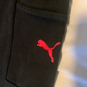 Black puma sweatpants